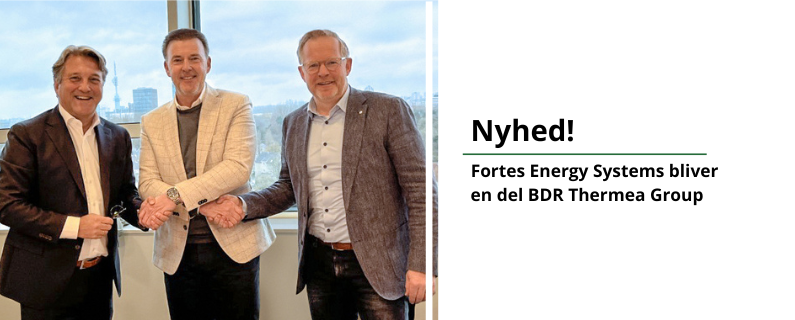 Fortes Energy Systems bliver en del af BDR Thermea Group